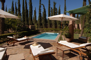 Pavillion pool suite terraces